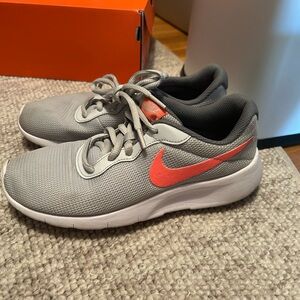 Nike Kids Gray and Pink Sneakers